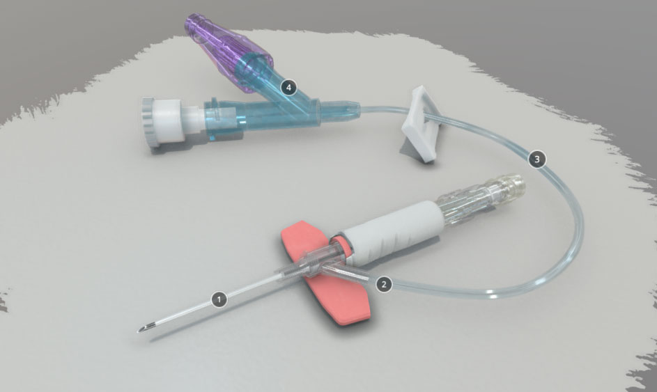 Engage in an interactive page to learn more about Smiths Medical's DeltaVen features created by Ghost Medical.